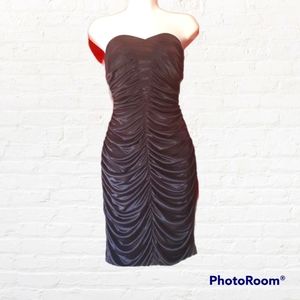 Le Chateau Evening Dress Black Size Large Strapless